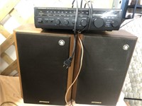 Optimus AM/FM receiver with speakers