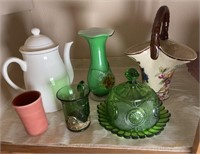 Misc. China and Green Glass