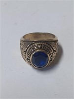 Marked Sterling Airforce Blue Stone Ring