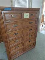 Wooden chest of drawer,
