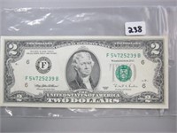 1995 United States Two Dollar Bill (F54725239B)