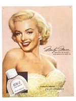 1995 Marilyn Monroe Tin Sign New-U Makeup, Jon-Joy