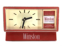 Winston Cigarettes Advert. Clock, Electric Sign
