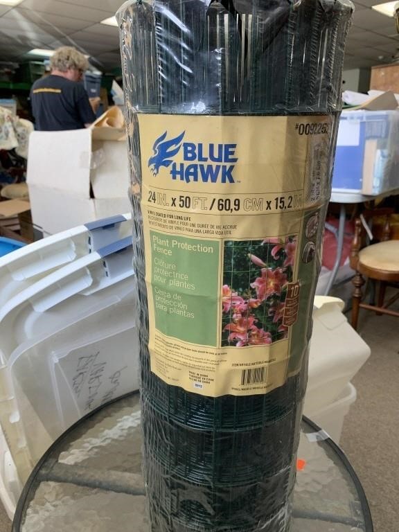 ROLL OF BLUE HAWK PLANT PROTECTION FENCE -