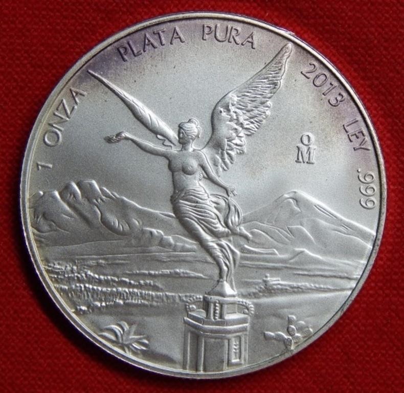 2013 Mexico Silver 1 Onza Libertad