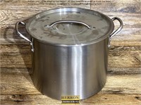 Stainless Steel Covered Soup Pot