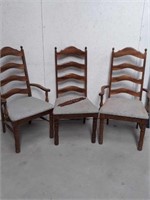 5 dining room chairs needs TLC - there are 5!