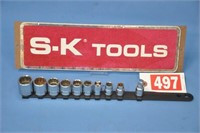 SK 3/8" sockets 3/8" to 7/8"