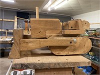 wood handmade toy bulldozer