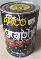 I can of Arco Graphite Motor Oil