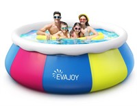 EVAJOY INFLATABLE SWIMMING POOL W COVER 10' X 30"