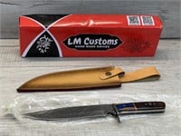 LOUIS MARTIN CUSTOM KNIFE W SHEATH NEW