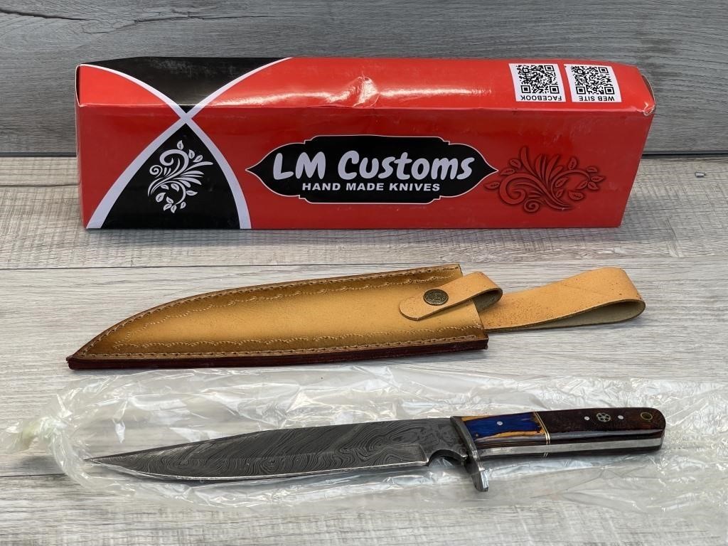 LOUIS MARTIN CUSTOM KNIFE W SHEATH NEW