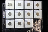11 British Pence Pieces