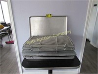Aluminum cooking sheets and wire racks