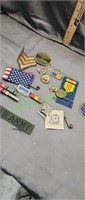 Military bars badges and patches