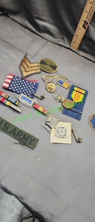 Military bars badges and patches