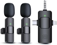 3 in 1 Wireless Lavalier Microphones for iPhone, i