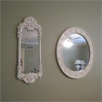 Decorative White Wall Mirrors