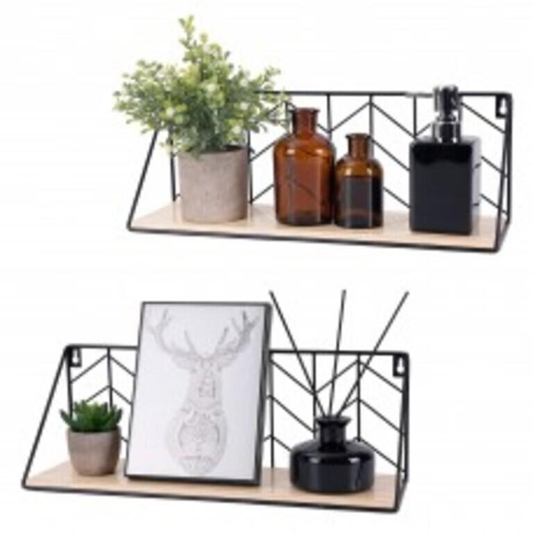 Metal Floating Shelves, Wall Mounted Display