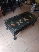 Asian inlaid table
