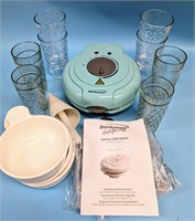 Brentwood Waffle Cone Maker & Glasses
