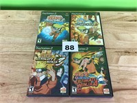 Naruto PS2 Games lot of 4