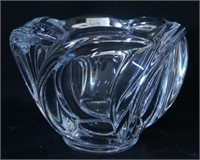 Vannes Le Chatel France Crystal Centerpiece Bowl