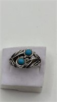 Sarah Coventry Turquoise Adjustable Ring Size