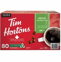 80-Pk Tim Hortons Single-serve Decaf K-Cup Pods