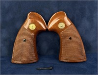 Factory Colt Pyton Wood Pistol Grips