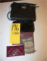 purses including vintage silver and bead purse