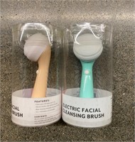 Facial Scrub Brush Set Green New
