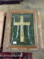 Framed Crucifix Under Convex Glass Some Frame