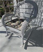 Vinyl Wicker porch rocker 2 of 2