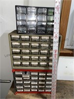 3 organizer drawers filled with variety machine