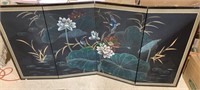 4 panel folding room screen or table screen, hand