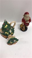 Santa Clause,teapot & napkin holder