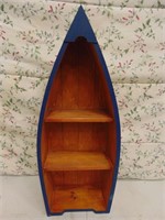 Wooden Canoe Shelf- 24" Tall