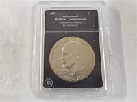 Bicentennial Uncirculated Eisenhower Dollar