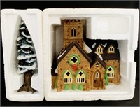 Department 56 village porcelain pine tree and Dick