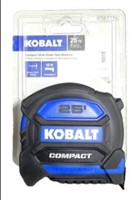 New Kobalt 25ft Tape Measure Compact Wide R2B