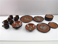 Black/Copper Dishware