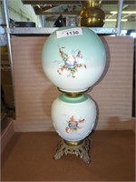 Vintage Gone w/ the Wind Style Kerosene Globe Lamp