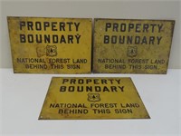 3 Property Boundary Signs