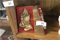 PRAYING HANDS BOOKENDS