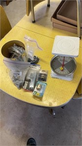 Food scale, various hardware.