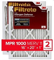 Filtrete 16x20x1 AC Furnace Air Filter, MERV 11,