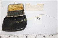 Alpena Oil Co. 1928 Coin Purse Lehr Gas