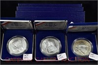 (3) US Constitution Bicentennial Silver Dollars: